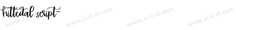 hittedal script字体转换